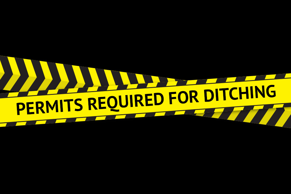 Image of Permits Required for Ditching in County Rights-of-Way
