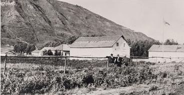Image of Historic Dunvegan Settlement from Canadian Encyclopedia