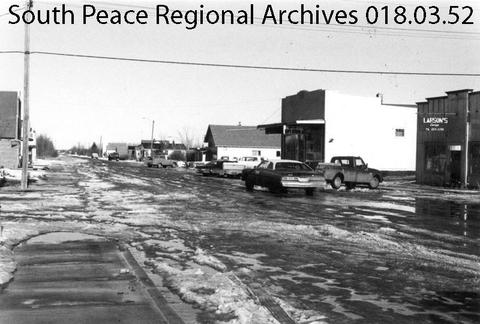 Image of historic Wanham from South Peace Regional Archives