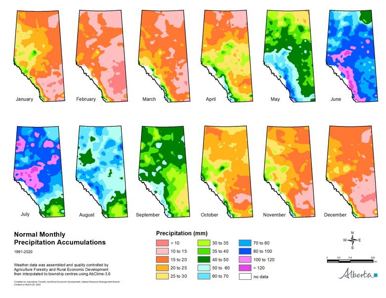 Image of Moisture Maps of Alberta