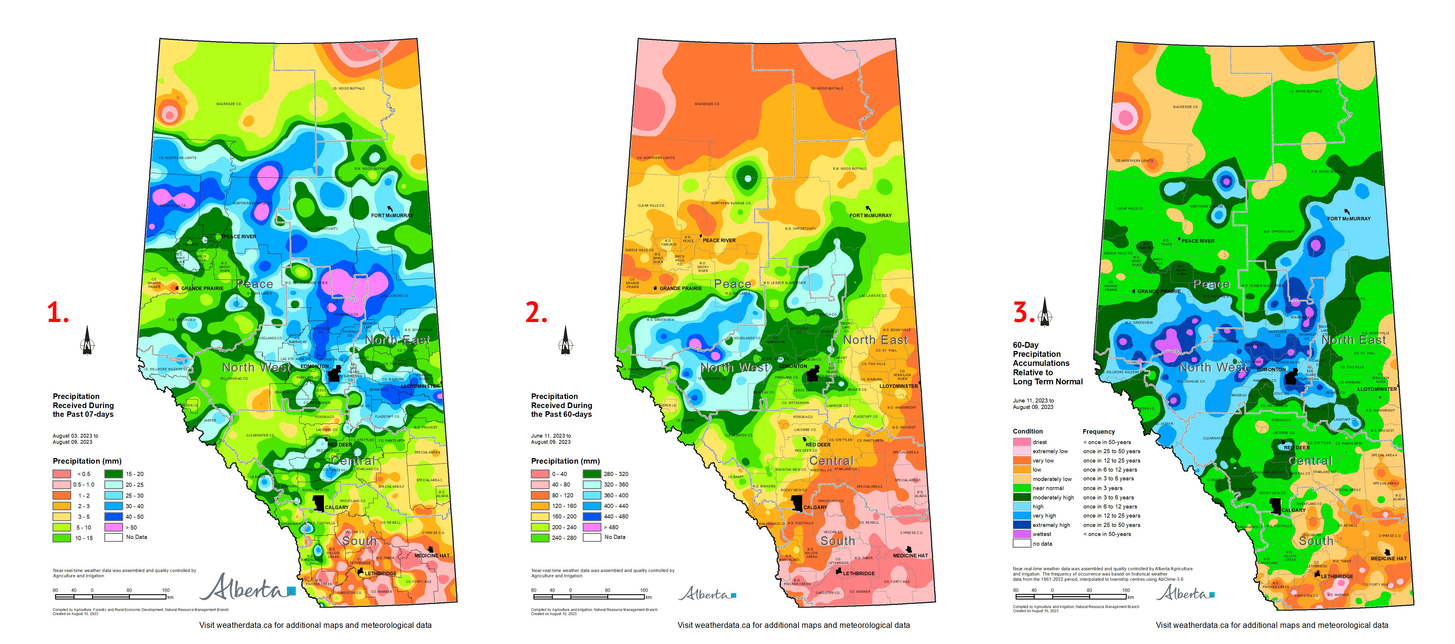 Image of Moisture Maps of Alberta