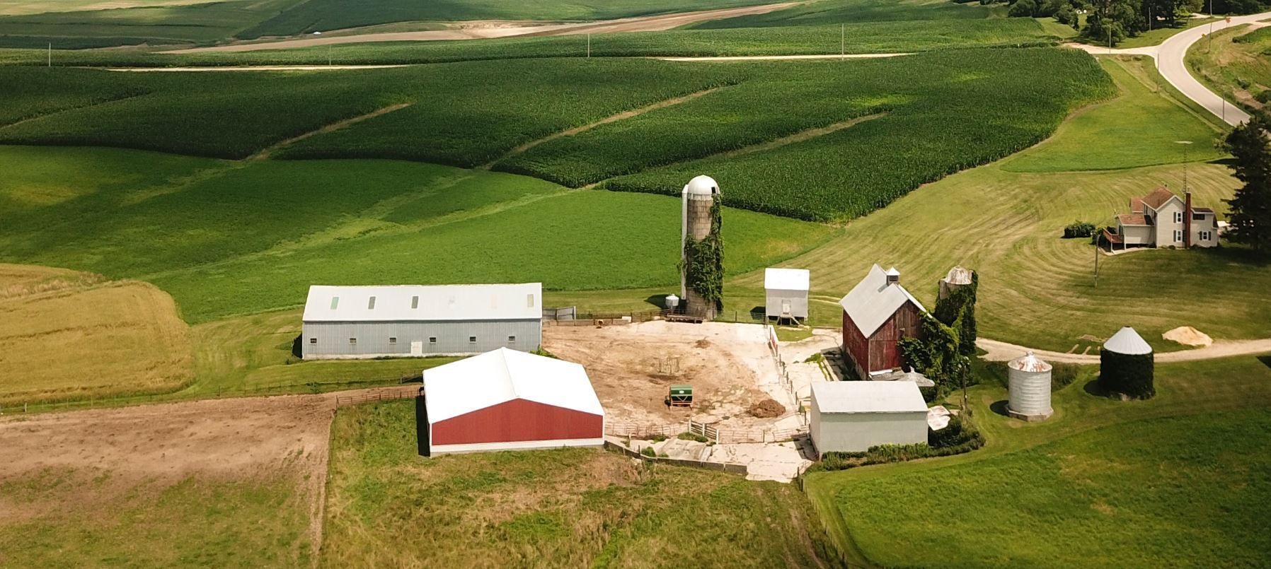 Image of farm from the air