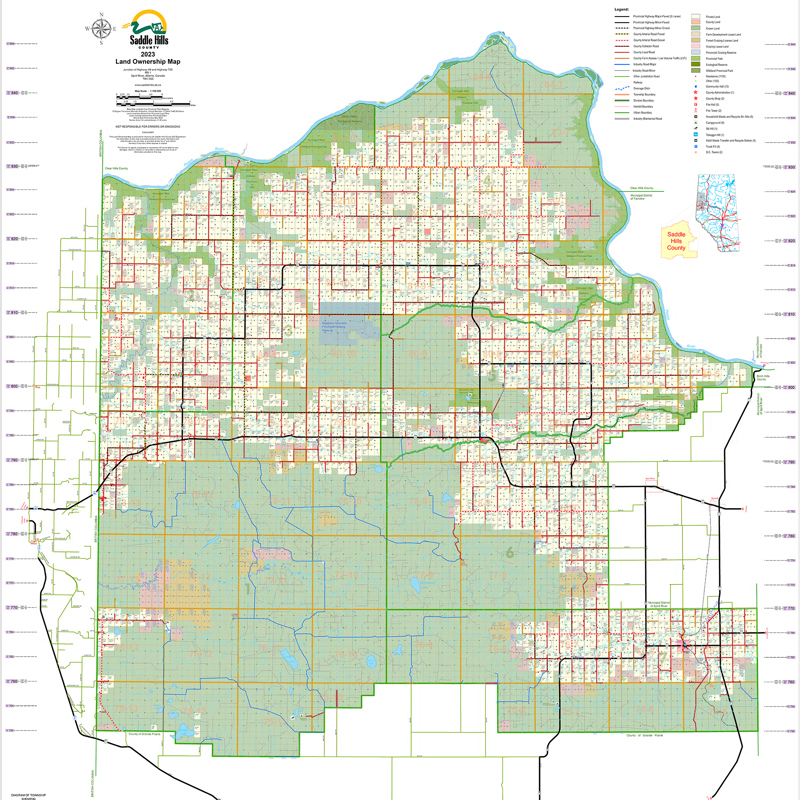 Maps Saddle Hills County
