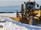 Image of Grader in snow