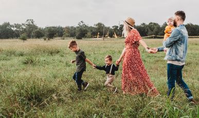 Image of Young Farm Family