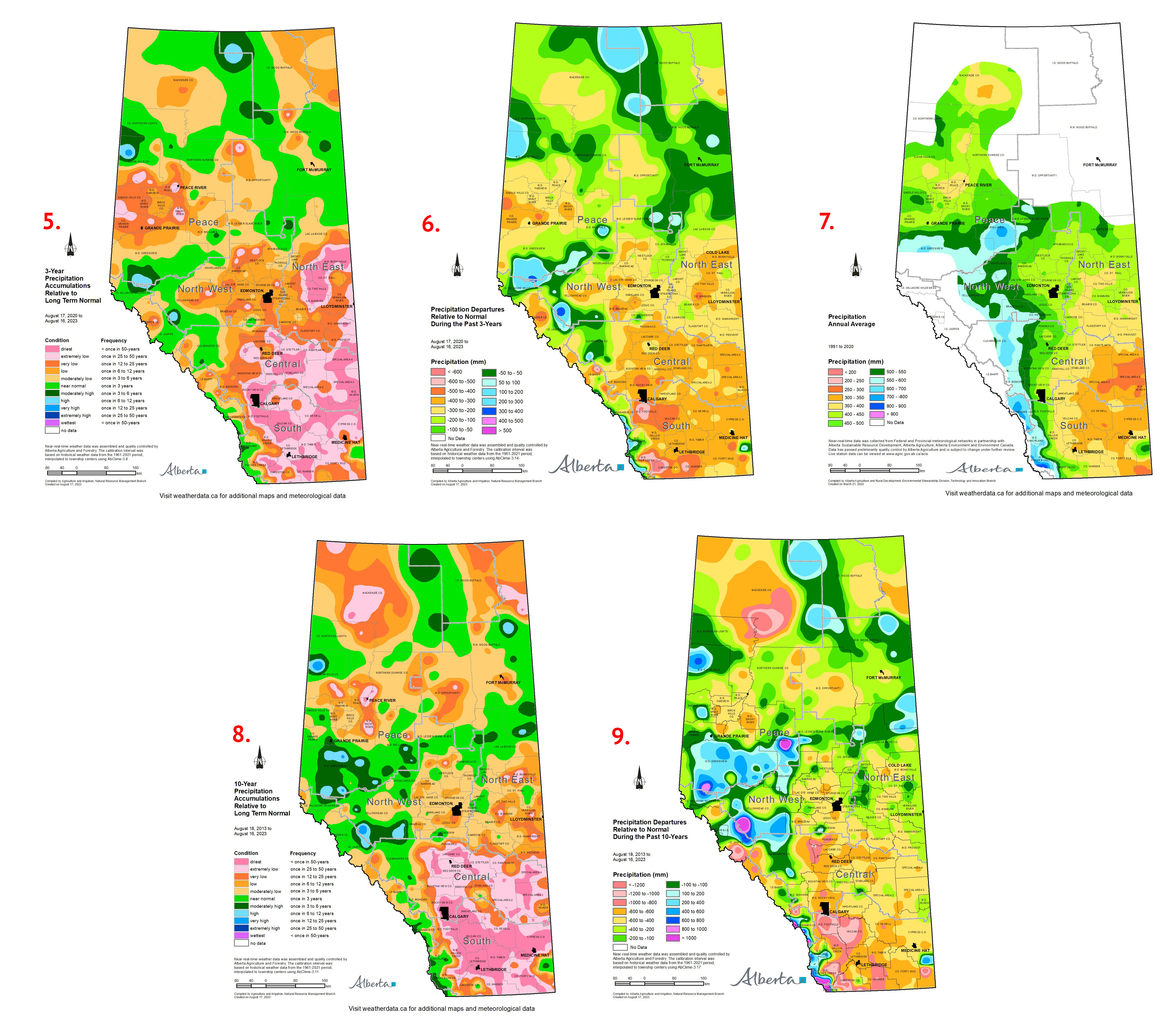 Image of Moisture Maps of Alberta