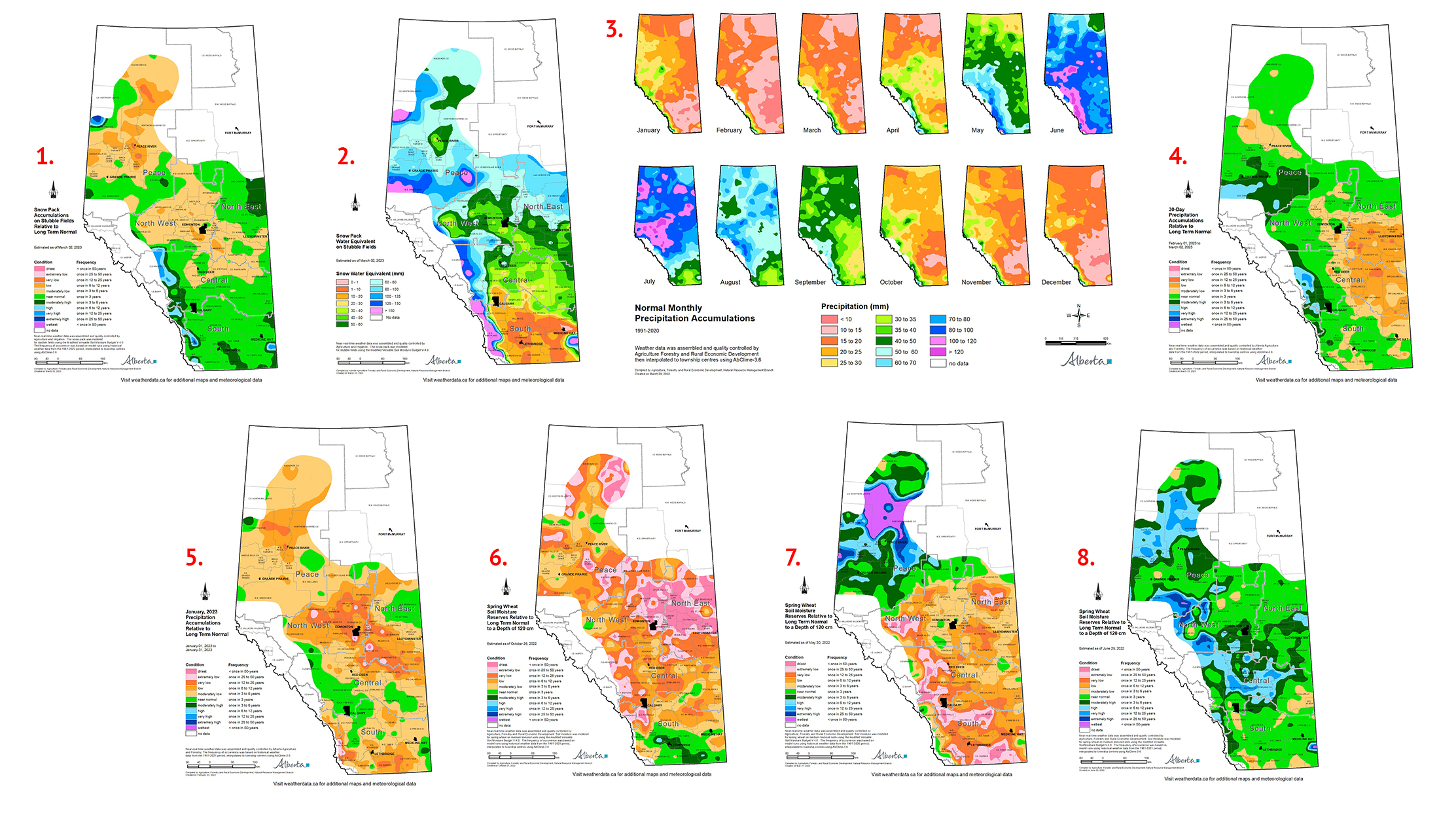 Image of Moisture Maps of Alberta