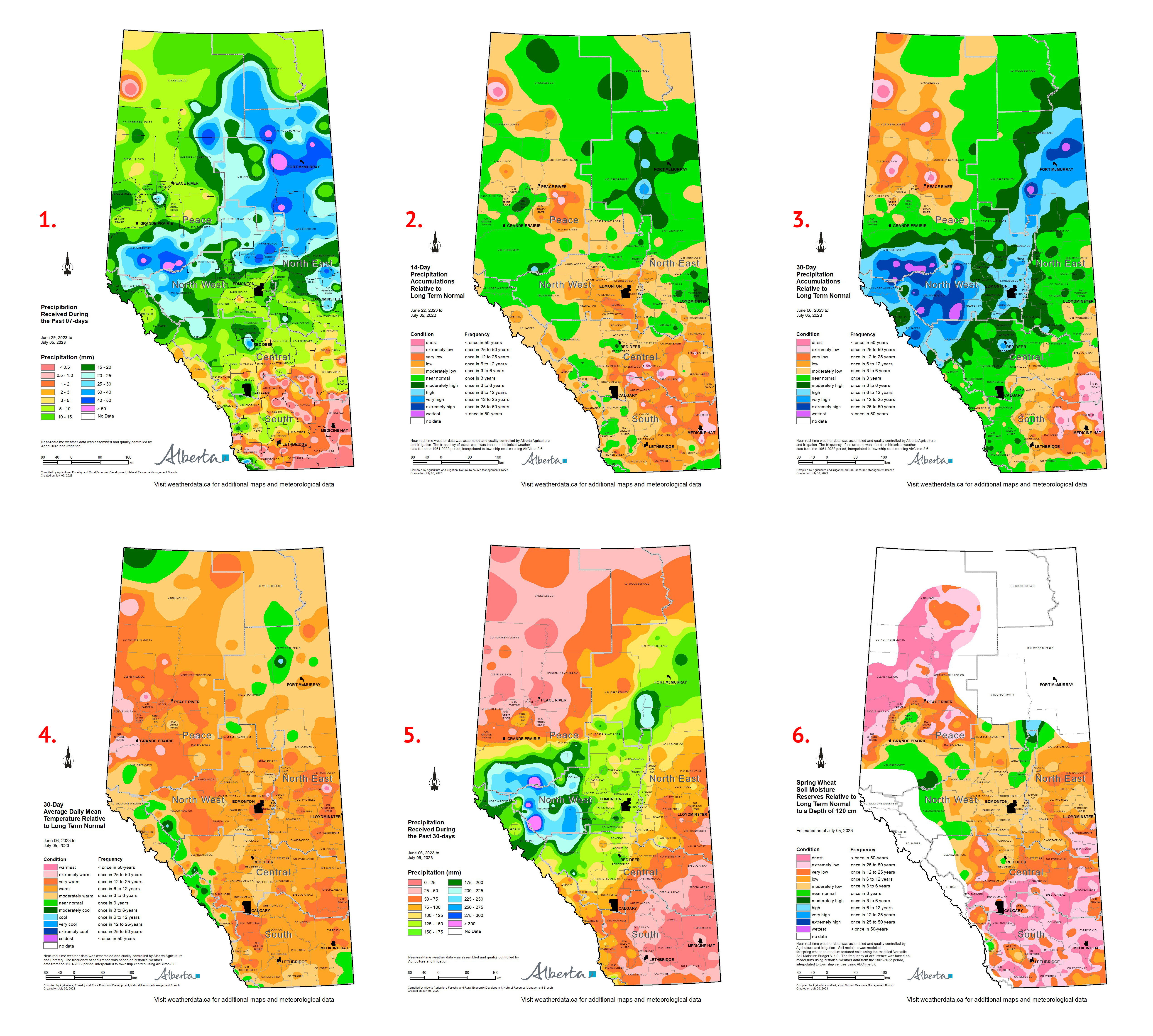 Image of Moisture Maps of Alberta