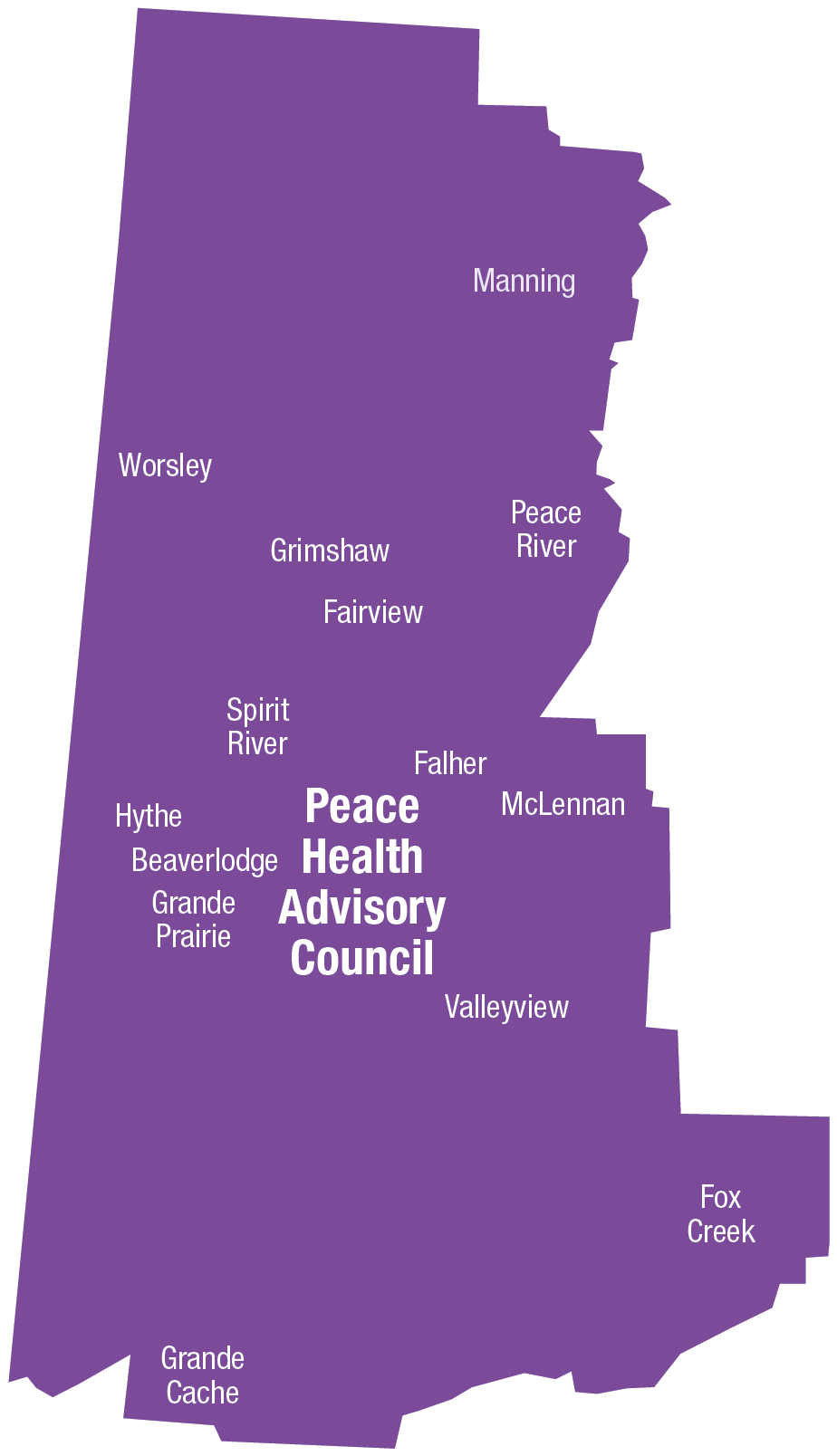 Map of Peace Health Authirty