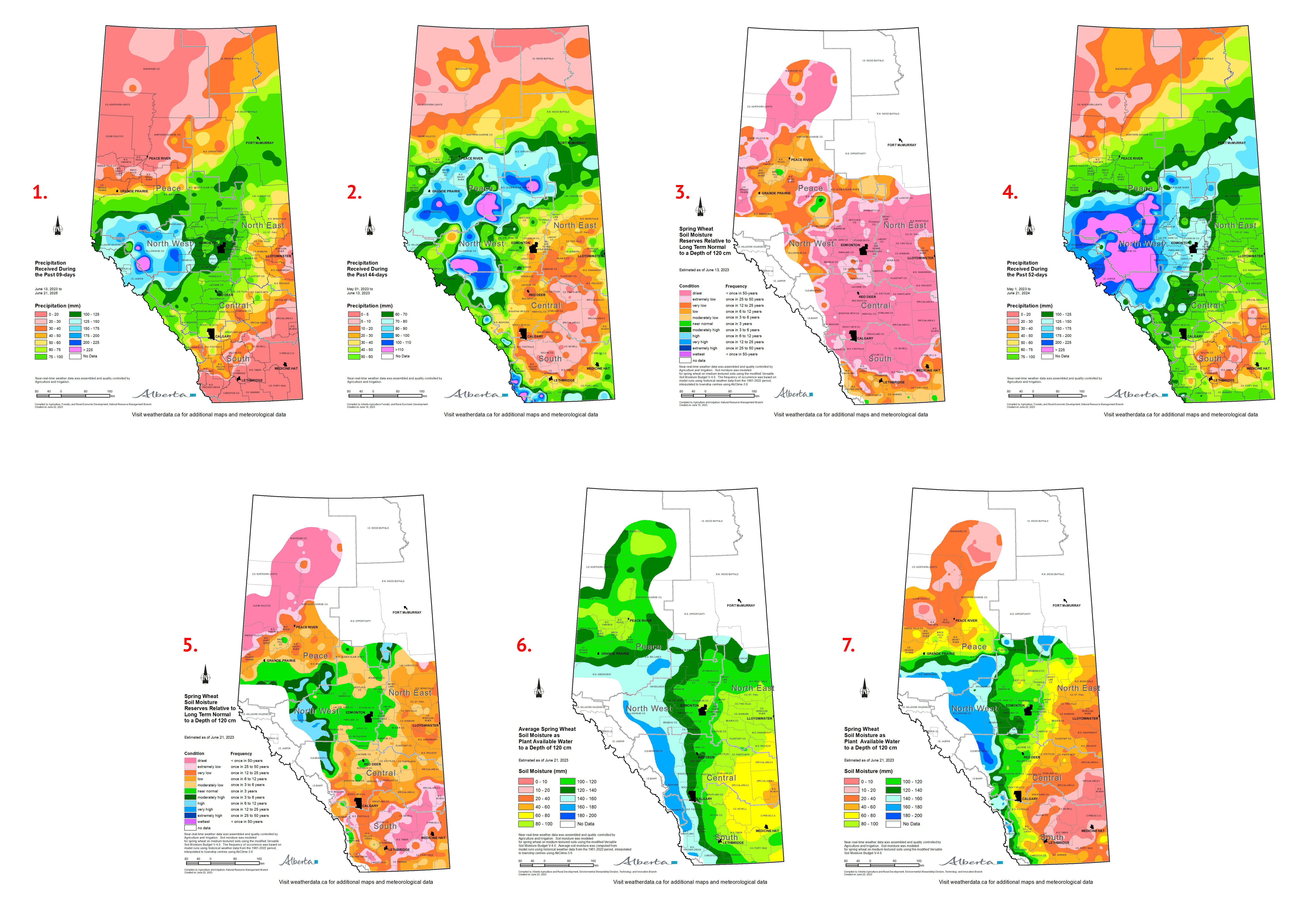 Image of Moisture Maps of Alberta