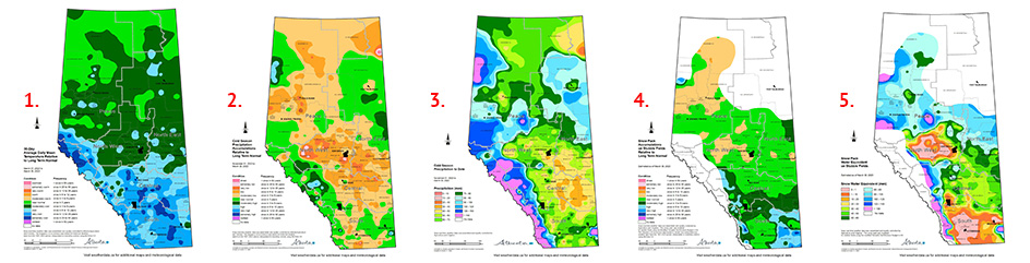 Moisture Maps of Alberta